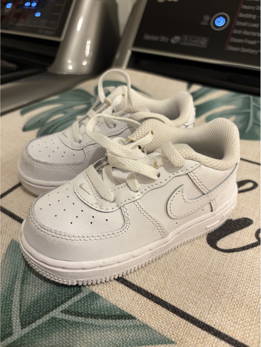 Nike Air Force 1s Kids Sneakers white size 7C